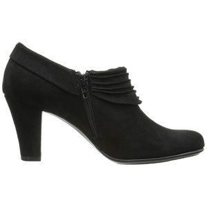 Aerosoles Womens Starring Role Black Side Zip Cone Heel Ankle Booties Size 8.5 M